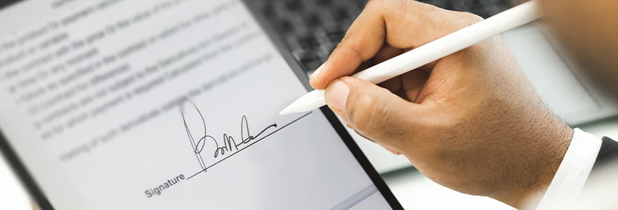 utilisation efficace de la signature électronique